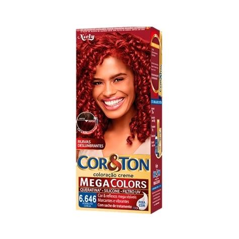 Tintura Cor&ton Niely Mega Colors 6.646 Vermelho Cereja 135g - Imagem 1