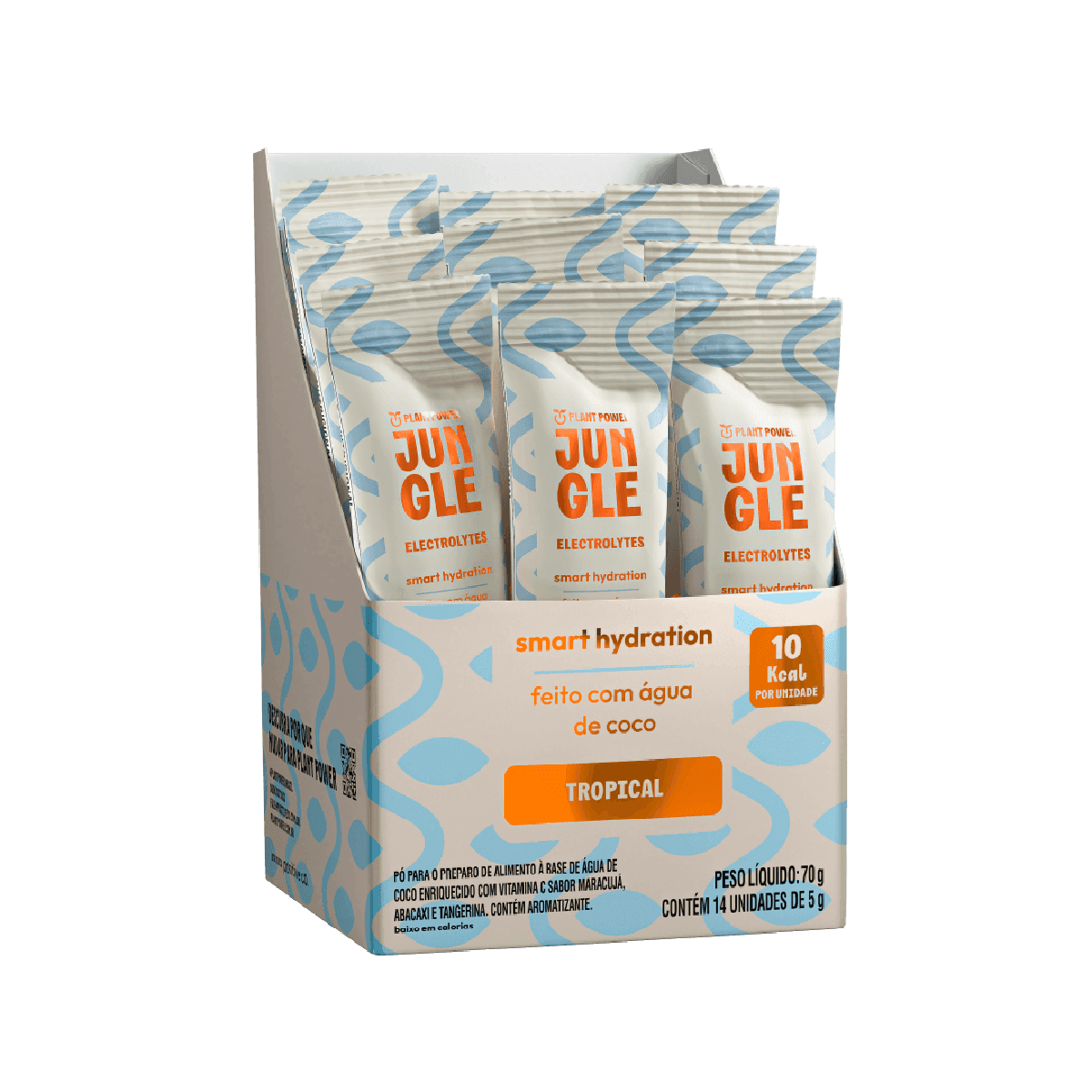 Plant Power Jungle Electrolytes Sabor Tropical 14 Unidades 5g - Imagem 1