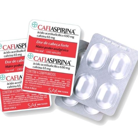 Cafiaspirina 650mg + 65mg 4 Comprimidos - Imagem 3