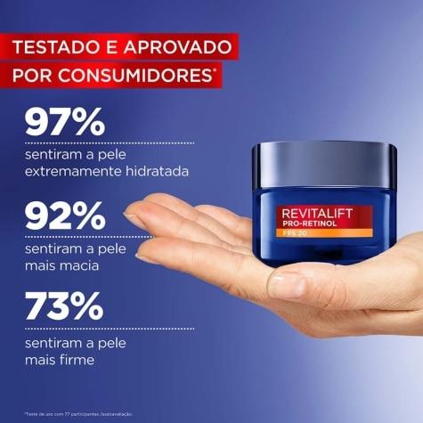 Creme L'oréal Paris Revitalift Pro-Retinol Cuidado Diurno FPS20 Antirrugas 49g - Imagem 3