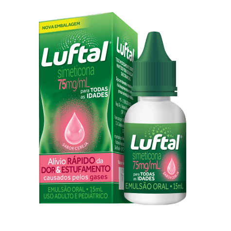 Luftal Gotas 75mg Sabor Cereja 15ml - Imagem 1