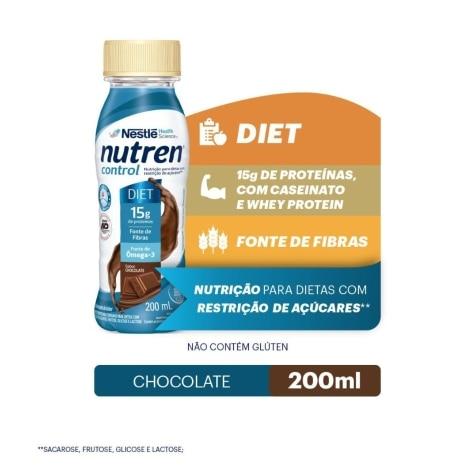 Suplemento Alimentar Líquido Nutren Control Diet Sabor Chocolate 200ml - Imagem 1
