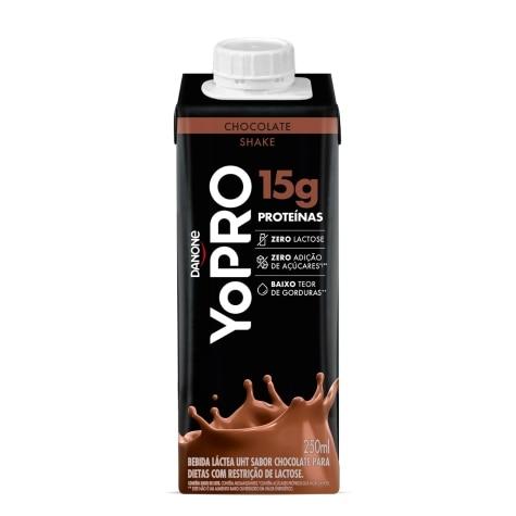 Bebida Láctea YoPRO 15g Zero Lactose Sabor Chocolate 250ml - Imagem 1