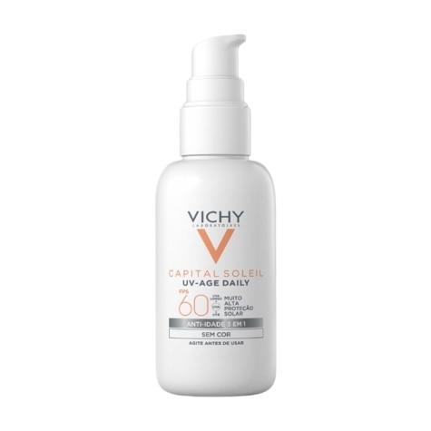 Protetor Solar Facial Vichy Capital Soleil UV-Age Daily FPS60 Incolor 40g - Imagem 2