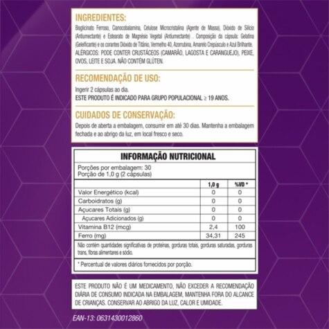 Magnésio Malato 500mg Wod Nutrition 60 Cápsulas - Imagem 2