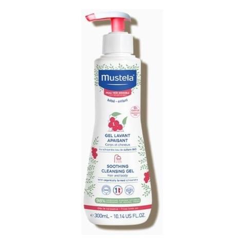 Gel de Banho Calmante Mustela Bebê Pele Muito Sensível 300ml - Imagem 1