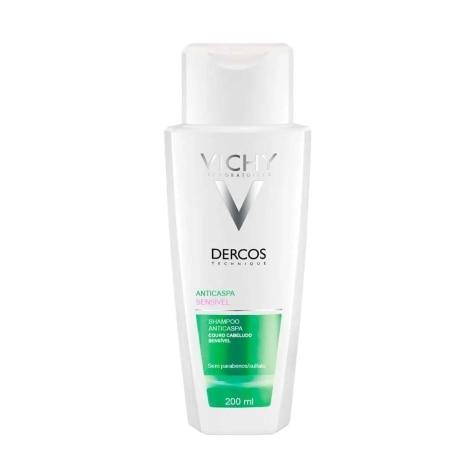 Shampoo Dercos Anticaspa Sensível Vichy Cabelo 200ml - Imagem 2