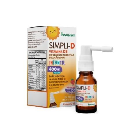 Simpli-D 400UI Infantil Solução Spray - Imagem 1
