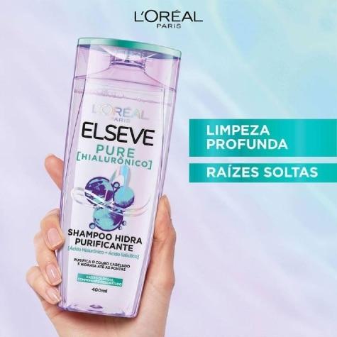 Shampoo Elseve Pure Hialurônico 400ml - Imagem 2