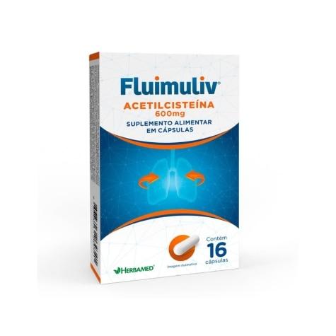 Fluimuliv 600mg 16 Envelopes Sabor Laranja - Imagem 1