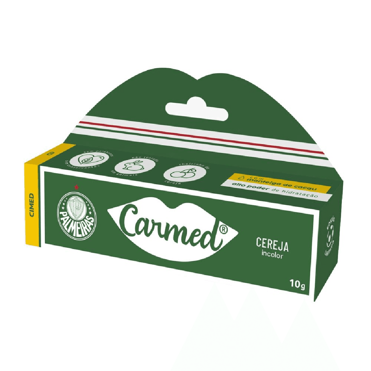 Hidratante Labial Carmed Palmeiras Sabor Cereja Incolor 10g - Imagem 3