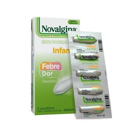 Novalgina 300mg Infantil 5 Supositórios - Imagem 1