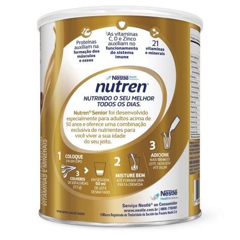 Complemento Alimentar Nutren Senior Sabor Café com Leite 740g - Imagem 4