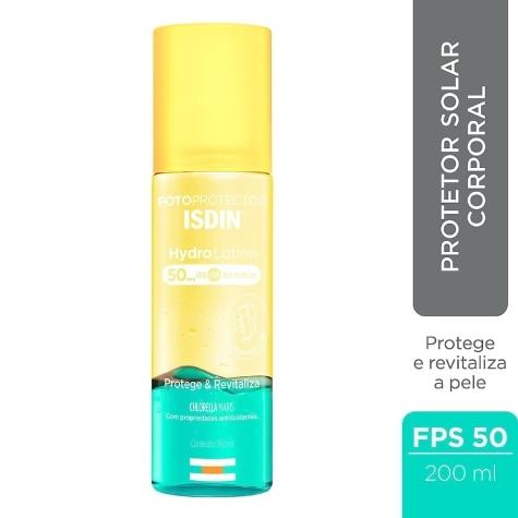 Fotoprotetor Isdin Hydro Lotion Protege & Revitaliza FPS50 200ml - Imagem 3