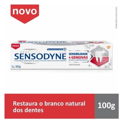 Creme Dental Sensodyne Sensibilidade & Gengivas Whitening 100g - Imagem 2