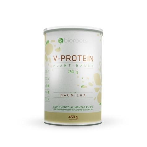 V-Protein Bioroots Sabor Baunilha 450g - Imagem 1
