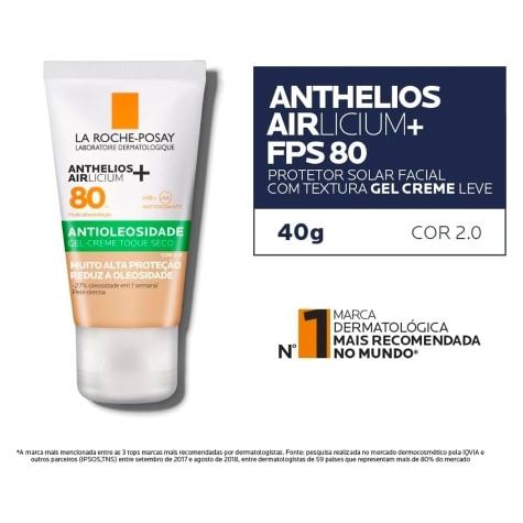 Protetor Solar Facial Anthelios Airlicium+ La Roche-Posay FPS80 Cor 2.0 40g - Imagem 7