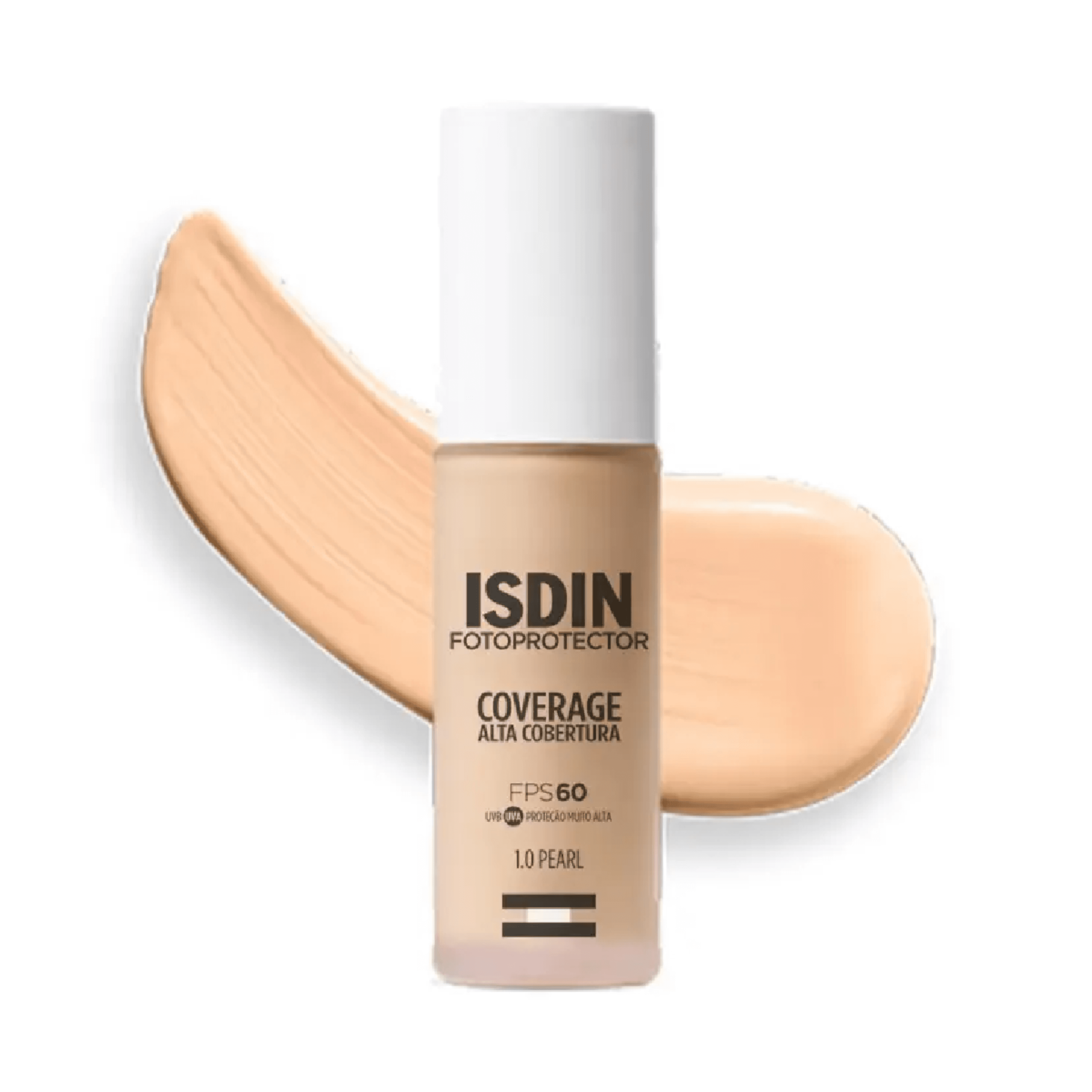 Protetor Solar Facial ISDIN Coverage Alta Cobertura 1.0 Pearl FPS60 30g - Imagem 2