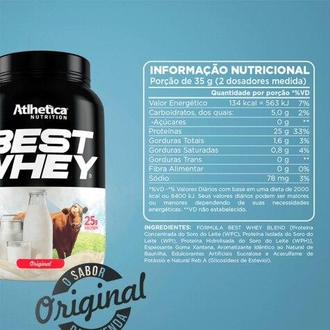 Whey Atlhetica Nutrition Best Whey Sabor Original 900g - Imagem 4