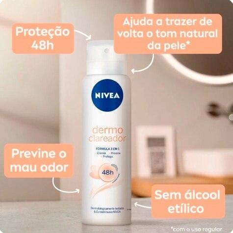 Desodorante Aerossol Nivea Tom Natural 48h 150ml - Imagem 4