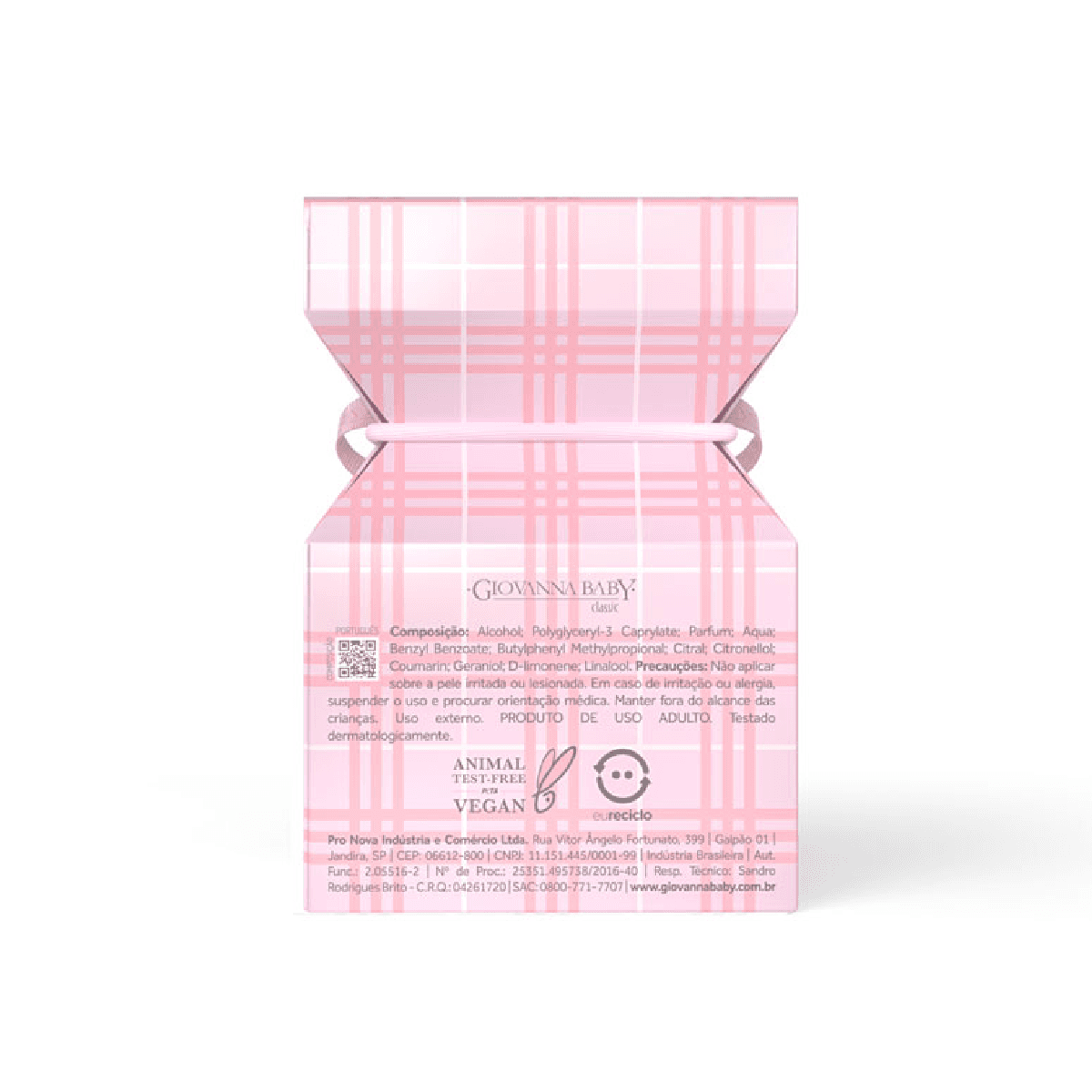 Colônia Giovanna Baby Rosa Classic 50ml - Imagem 2