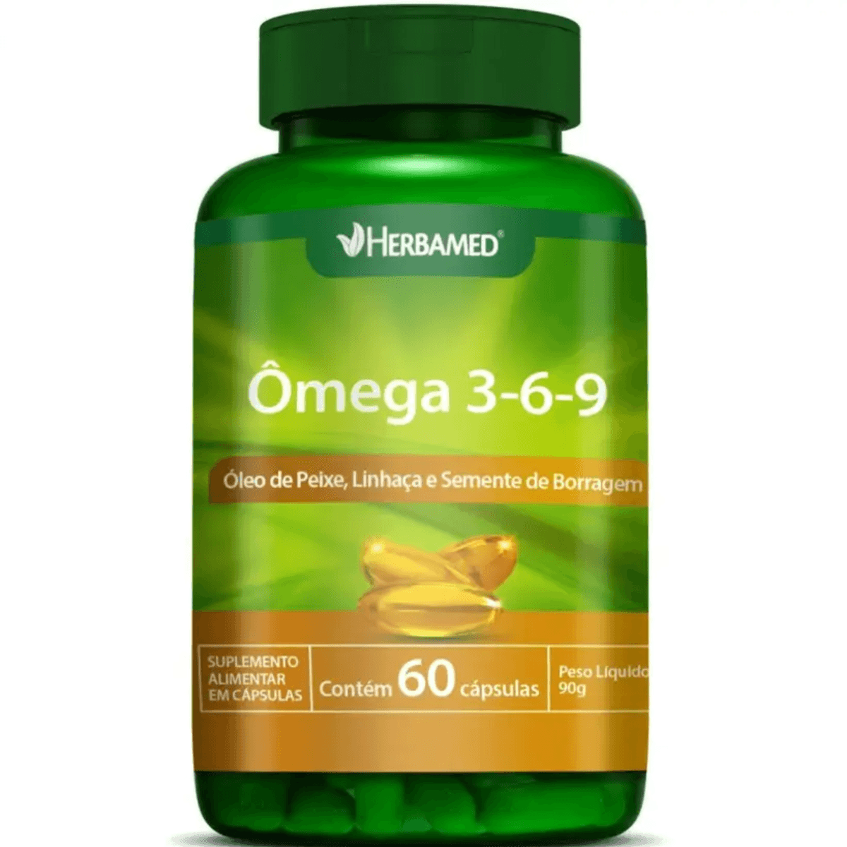 Ômega 3-6-9 1000mg Herbamed 60 Cápsulas
