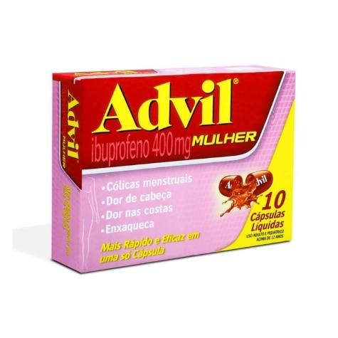 Advil Mulher 400mg 10 Cápsulas - Imagem 1