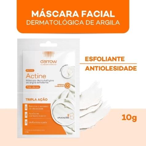 Máscara Facial Esfoliante Actine Argila Pele Oleosa 2 Unidades - Imagem 2