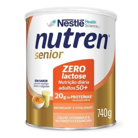 Complemento Alimentar Nutren Senior Zero Lactose Sem Sabor 740g - Imagem 3
