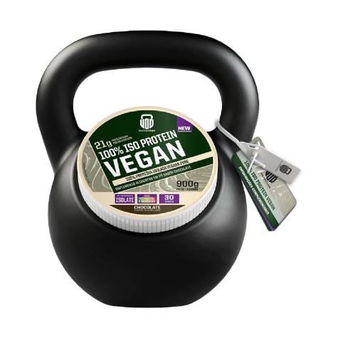 Suplemento Alimentar em Pó 100% Iso Protein Wod Nutrition Vegan Sabor Chocolate 900g - Imagem 1