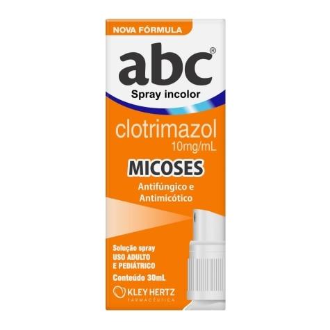 Abc Clotrimazol 10mg Solução Spray 30ml - Imagem 1
