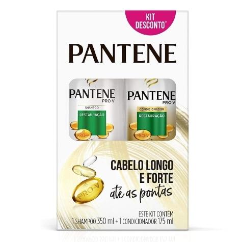 Kit Pantene Restauração Cabelo Quebradiço Shampoo 350ml + Condicionador 175ml - Imagem 1