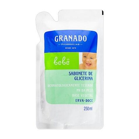 Sabonete de Glicerina Líquido Granado Bebê Erva-Doce Refil 250ml - Imagem 1
