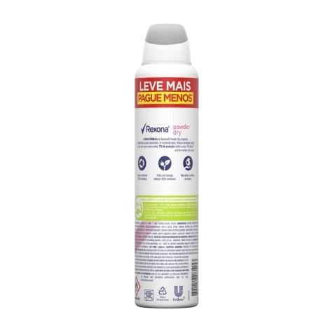 Desodorante Aerossol Rexona Powder Dry Leve mais Pague menos 72h 250ml - Imagem 3