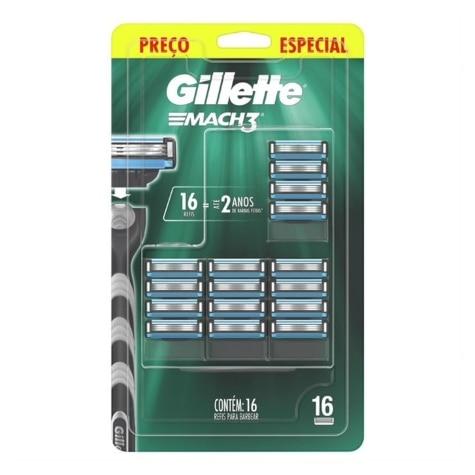 Carga Gillette Mach3 com 16 Unidades - Imagem 1