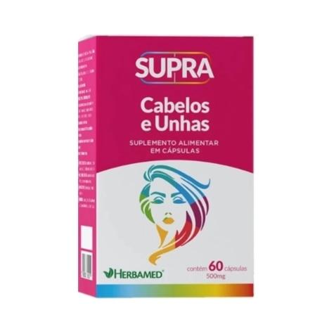 Supra Cabelos e Unhas 500mg Herbamed 60 Cápsulas - Imagem 1