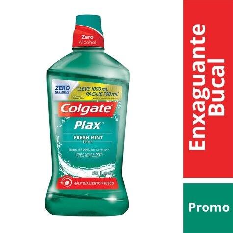 Enxaguante Bucal Colgate Plax Fresh Mint Leve 1000ml Pague 700ml - Imagem 2