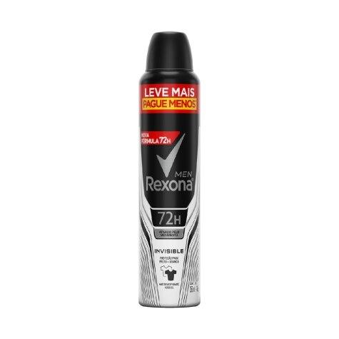 Desodorante Aerossol Rexona Men Invisible Leve mais Pague menos 72h 250ml - Imagem 1