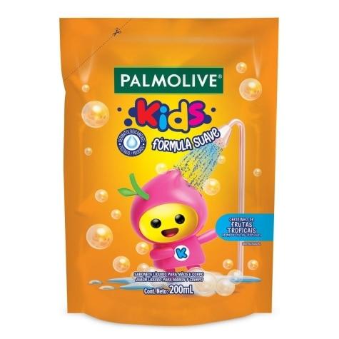 Sabonete Líquido Palmolive Kids Cheirinho de Frutas Tropicais Refil 200ml - Imagem 1
