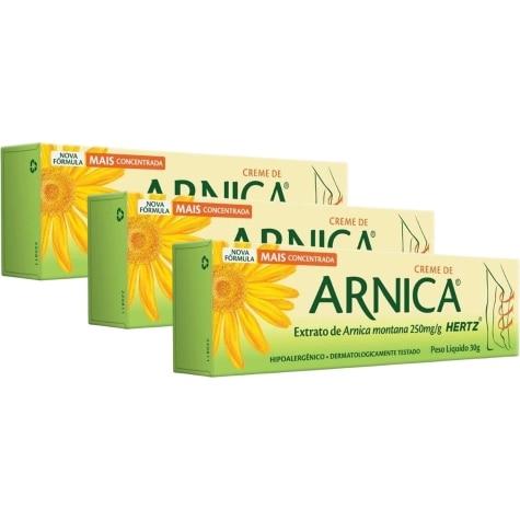 Kit 3 Unidades Arnica Creme Kley Hertz 30g - Imagem 1
