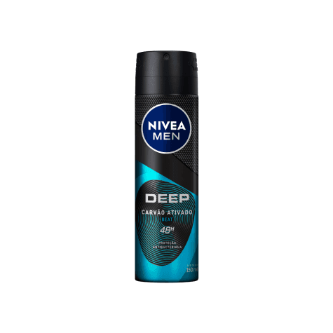 Desodorante Aerossol Nivea Men Deep Beat 72h 150ml - Imagem 1