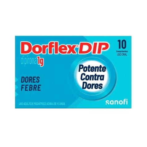 Dorflex DIP Dipirona Analgésico e Relaxante Muscular 1g 10 Comprimidos - Imagem 1