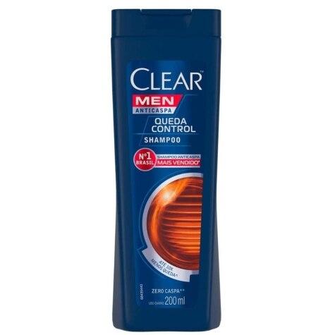 Shampoo Clear Men Queda Control Anticaspa 200ml - Imagem 1