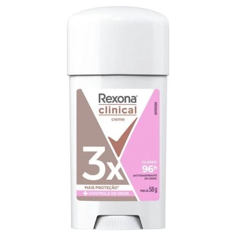 Desodorante Stick Rexona Women Clinical Classic 96h 58g - Imagem 1