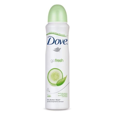 Desodorante Aerossol Dove Go fresh Pepino & Chá Verde 72h 150ml - Imagem 1