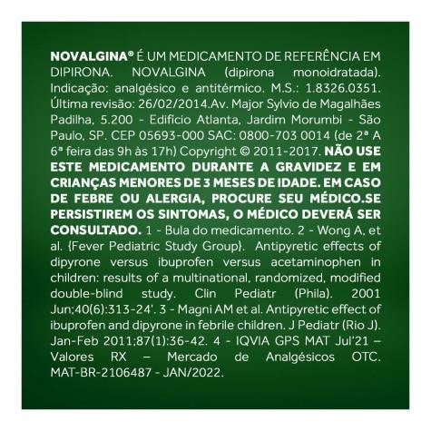 Novalgina Gotas 500mg 20ml - Imagem 3