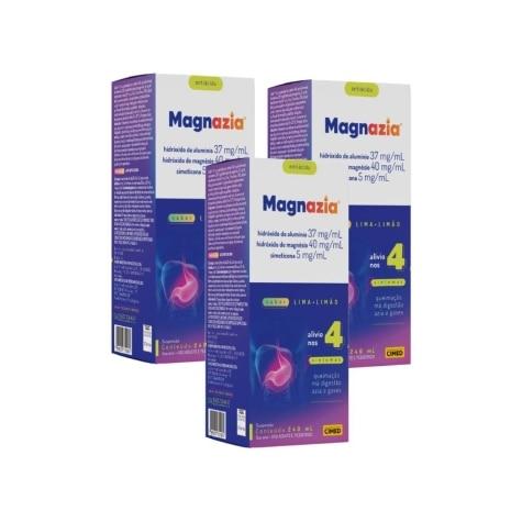 Kit 3 Unidades Magnazia Suspensão Oral 240ml - Imagem 1