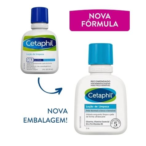 Loção de Limpeza Cetaphil Face Pele Seca e Sensível 59ml - Imagem 2