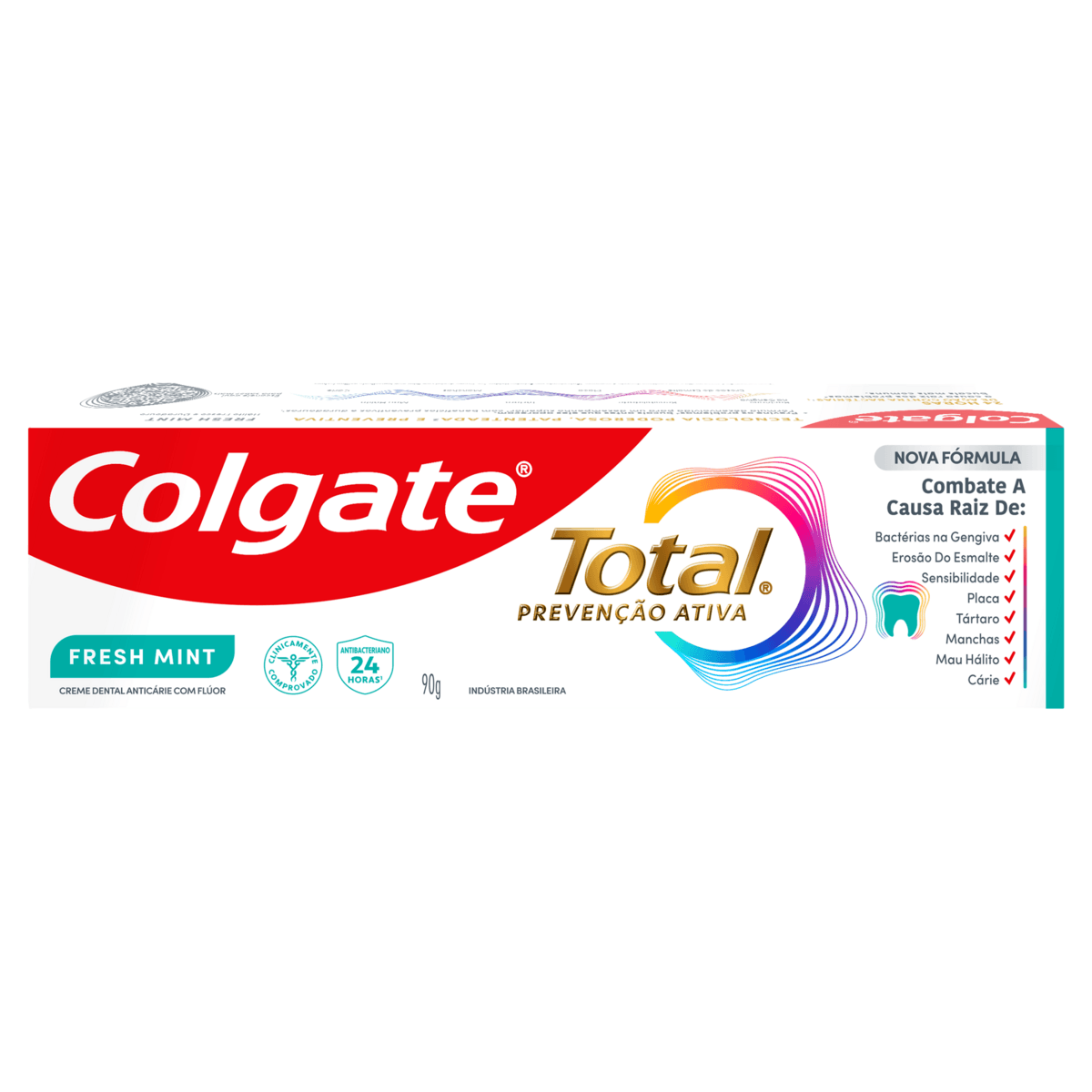 Creme Dental Colgate Total 12 Advanced Fresh Mint 90g - Imagem 2