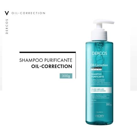 Shampoo Vichy Dercos Oil-Correction Cabelo 300g - Imagem 2